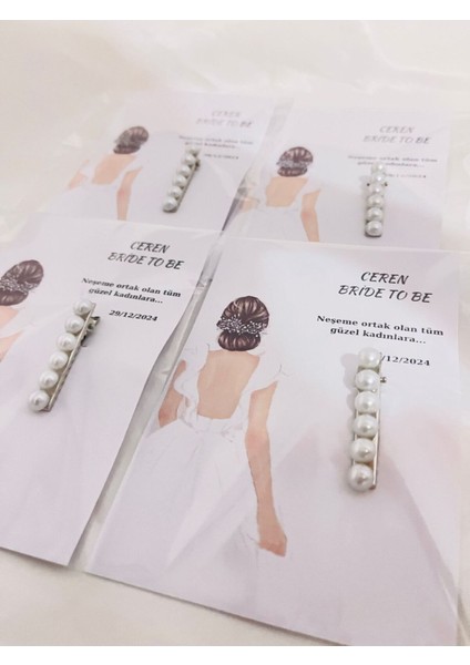 Kişiye Özel Incili Toka Bekarlığa Veda , Söz, Nişan, Kına ,nikah Hatırası 20 Adettir