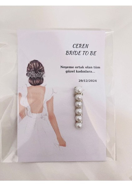 Kişiye Özel Incili Toka Bekarlığa Veda , Söz, Nişan, Kına ,nikah Hatırası 20 Adettir modelleri