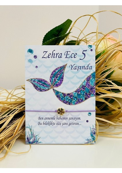 Doğum Hediyelik Kartlı Bilekliği (24 Adet)