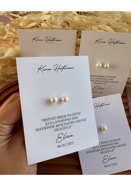 Kına Gecesi Hediyelik Küpe, Söz, Nişan, Düğün, Bride To Be Hediyelik 10 Adet