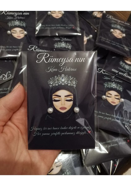 Kına Hatırası 50 Adet Inci Küpe