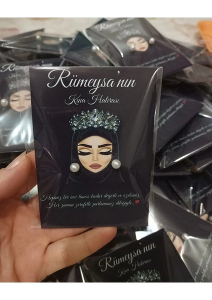 Kına Hatırası 50 Adet Inci Küpe modelleri