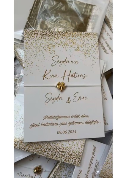 Kına Hatırası Şans Bilekliği ve 5gram Kınası (32 Adet)