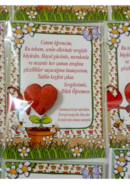 Karne Hediyesi Tohumlu Kart (15 Adet)