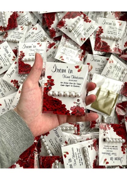 24 Adet Kına Hediyelik , Toka ve Kına Seti