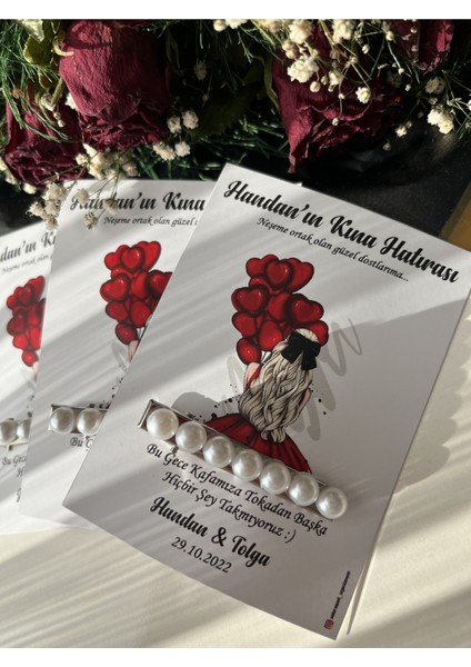Kına Hediyesi Inci Toka 25 Adet