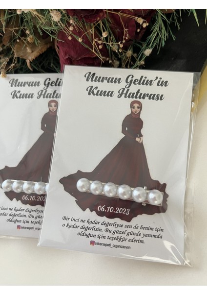 Kına Hediyesi Inci Toka 25 Adet modelleri