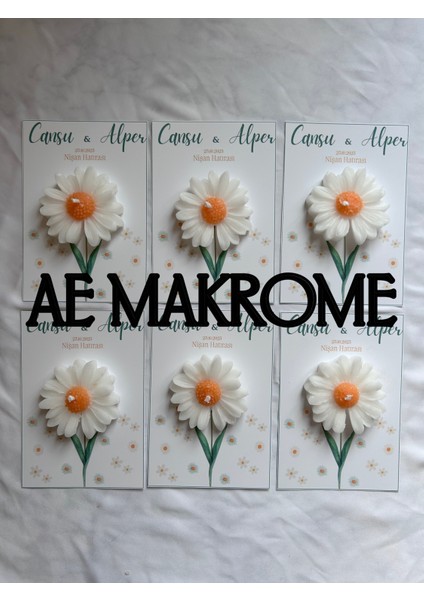 Papatya Mum Özel Kart Tasarımı ( 10 Adet ) fiyatları