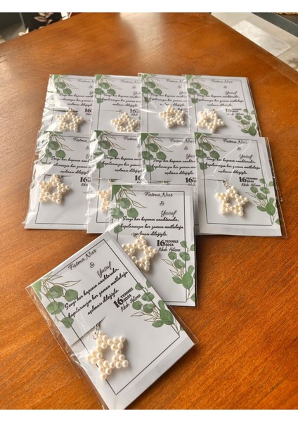 Düğün-Nişan-Söz-Nikah Hediyelik Inci Anahtarlık 50 Adet