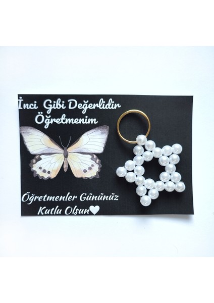 10 Adet Öğretmenler Günü Hediyesi Inci Anahtarlik fiyatları