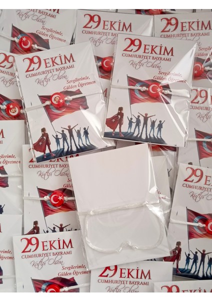 10 Adet 29 Ekim Cumhuriyet Bayramı 23 Nisan Hediyesi Bileklik fiyatları