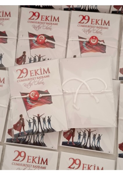 10 Adet 29 Ekim Cumhuriyet Bayramı 23 Nisan Hediyesi Bileklik indirimleri