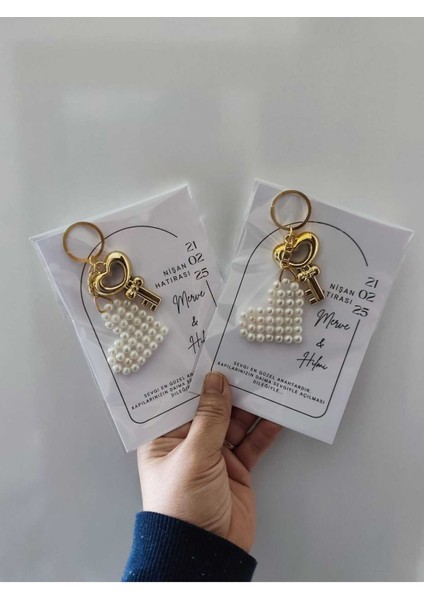 Inci Kalp Anahtarlık 10 Adet