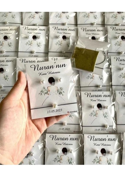 Kına Hediyesi Inci Toka 25 Adet Hediyelik Kına Paketli indirimleri