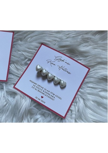 Kına Hediyeliği 50 Adet Inci Kalp Toka fiyatları