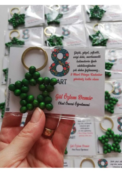 8 Mart Hediyelik Yıldız Anahtarlık (10 Adet) fırsatları