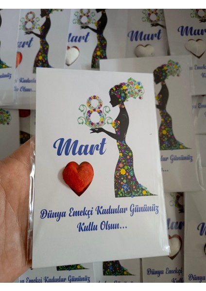 20 Adet 8 Mart Dünya Emekçi Kadınlar Günü Kurumsal Hediye Tohum Kartı fiyatları