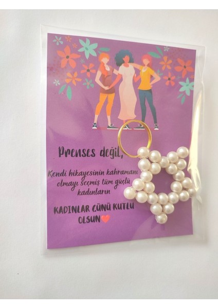 5 Adet Kadınlar Günü Hediyesi Inci Yıldız Anahtarlık fiyatları