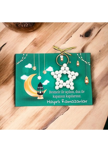 10 Adet Inci Anahtarlık - Ramazan Hediyeliği - Hoşgeldin Ramazan