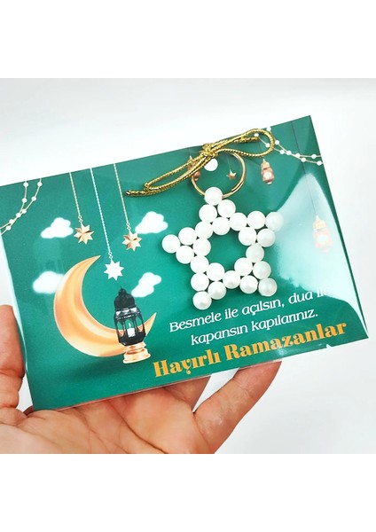 10 Adet Inci Anahtarlık - Ramazan Hediyeliği - Hoşgeldin Ramazan modelleri
