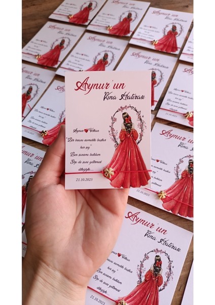 Kişiye Özel Isimli Şans Bilekliği Kına Hatırası Kırk Sekiz 48 Adet Kırmızı Ip Gold Yonca modelleri