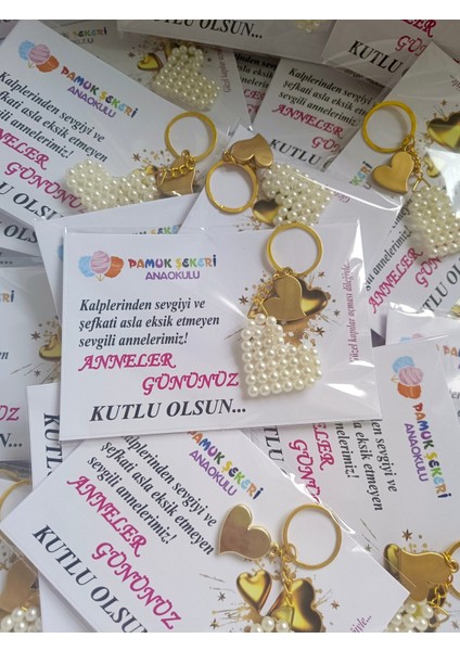 18 Adet Kalp Inci Anahtarlık fiyatları