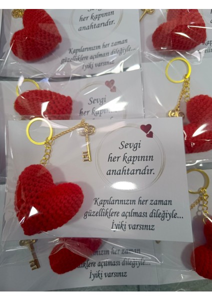 18 Adet Hediyelik Kalp Anahtarlık fiyatları