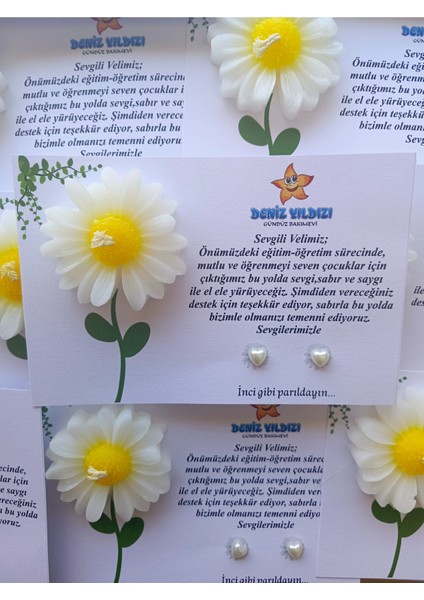 15 Adet Anneler Günü Veli Hediyesi Mum ve Inci Küpe