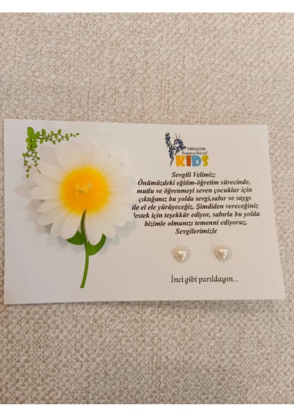 15 Adet Anneler Günü Veli Hediyesi Mum ve Inci Küpe modelleri