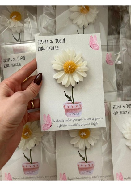 10 Adet Süslemeli Papatya , Nikah Şekeri, Doğum, Sünnet, Düğün Nişan Söz, Kına, Doğum Günü.