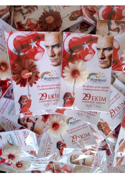 20 Adet 29 Ekim Cumhuriyet Bayramı Hediyesi Mum fırsatları