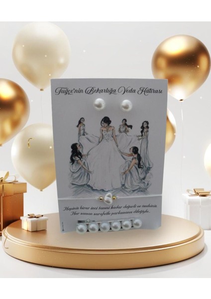 Inci Küpe, Inci Toka, Inci Bileklik (20 Adet)