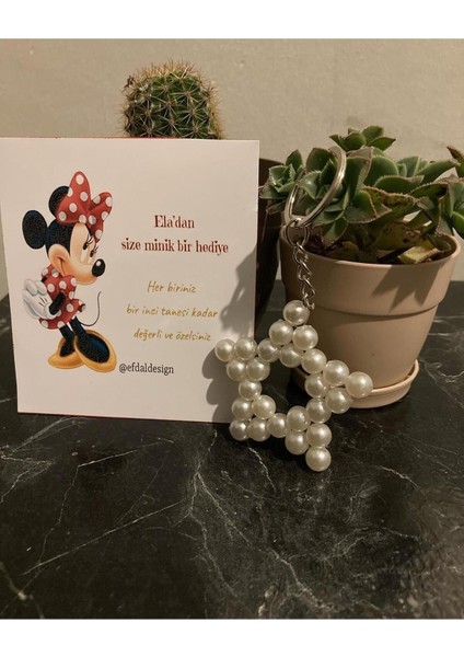 30 Adet Hediyelik Yıldız Inci Anahtarlık modelleri