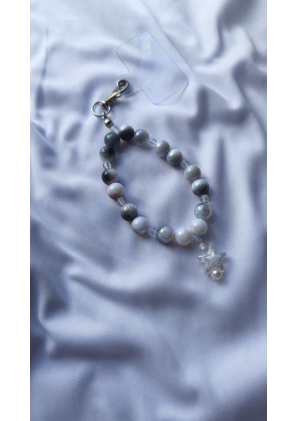 Gökyüzü Sükûneti – Yıldızlı Boncuklu Telefon & Çanta Charmı