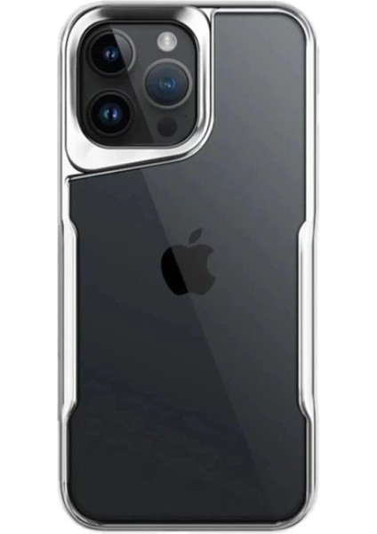 iPhone 16 Pro Kılıf Boyi Silikon Kapak - GÜMÜŞ-(5796)