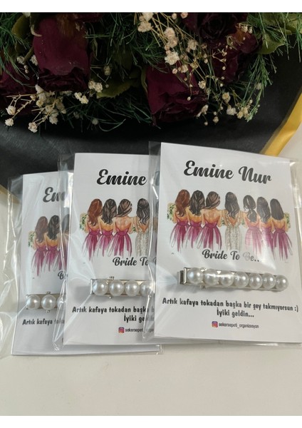 Bekarlığa Veda Inci Toka Hediyelik 25 Adet