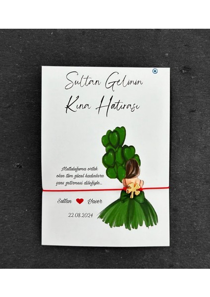 Kına Hatırası Hediyeliği Şans Bilekliği (32 Adet) SANSBILEKLIĞI95