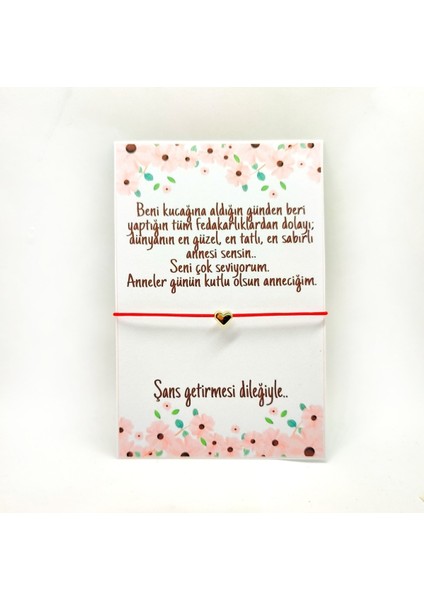 10ADET Anneler Günü Hediyesi Şans Bilekliği