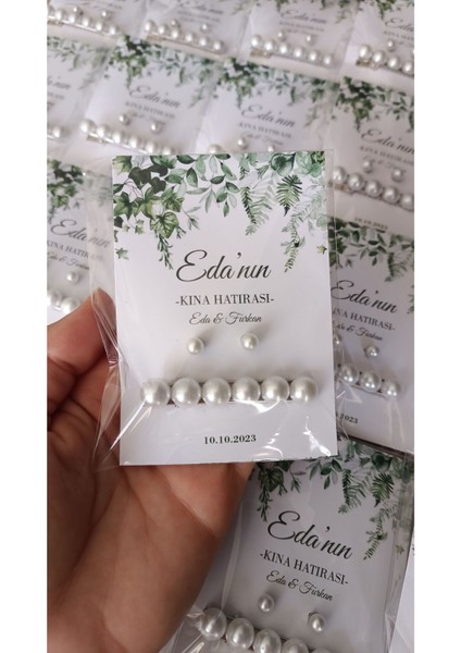 Inci Küpe ve Inci Toka Hediyelik 50 Adet