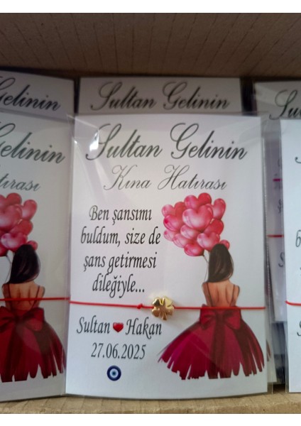 25 Adet Kına Hatırası Asansörlü Bileklik fiyatları