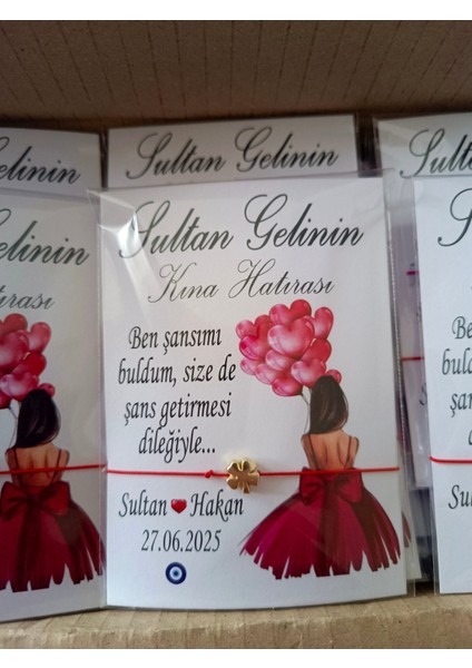 25 Adet Kına Hatırası Asansörlü Bileklik modelleri