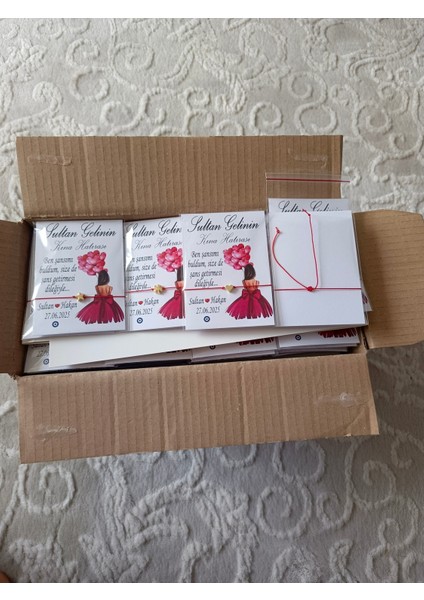 25 Adet Kına Hatırası Asansörlü Bileklik indirimleri