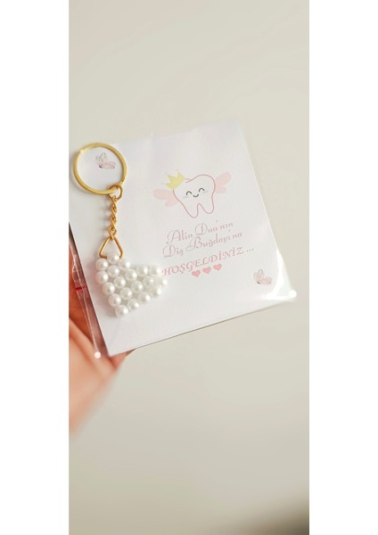 15 Adet Inci Anahtarlık , Kişiye Özel Kart, Doğum Günü,yeni Doğan, Bebek Mevlüt Sünnet Hediye Kart fiyatları