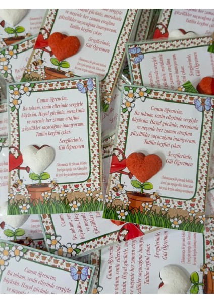 15 Adet Tohumlu Kalp