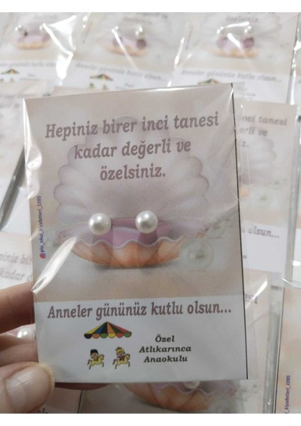 Anneler Günü Hediyelik Inci Küpe (16 Adet)