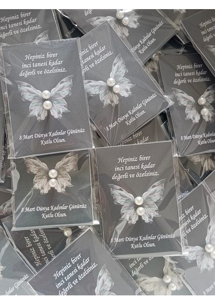 20 Adet Inci Küpe 8 Mart Kadınlar Günü Hediyesi