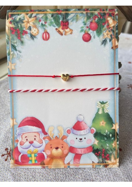 10 Adetşans Bilekliği Yeniyıl Hediyelik Isme Özel Kart Tasarımlı