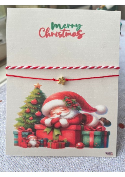 10 Adetşans Bilekliği Yeniyıl Hediyelik Isme Özel Kart Tasarımlı