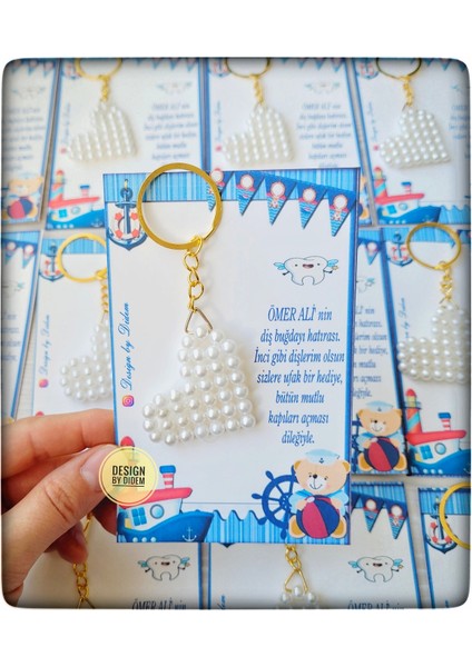 20LI Diş Buğdayı Hediyeliği Kalp Anahtarlık Ayıcık Kart Diş Hediği Hatırası Ilk Dişim Çıktı Ayıcık fiyatları