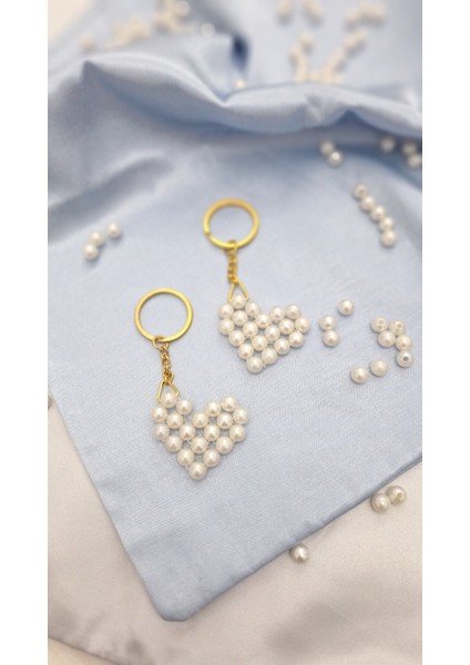 50 Adet Fıyatıdır.beyaz Inci Kalp Anahtarlık Tum Ozel Gunlerinizde Dağıtabileceğiniz Hedıyelıktir. modelleri